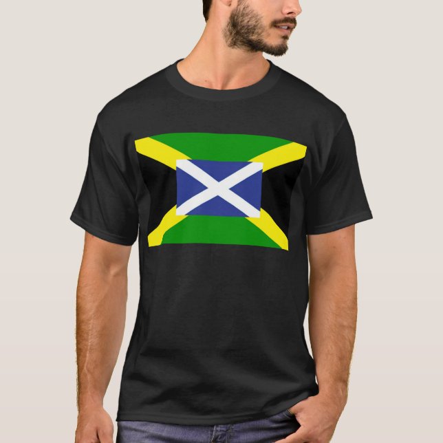 Jamaikanische schottische Flagge - Jamaika - T-Shirt (Vorderseite)