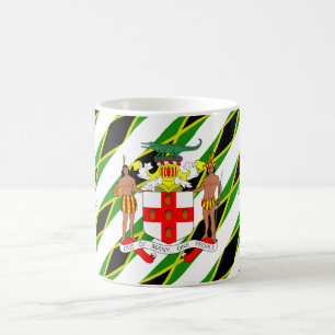 Jamaikanische Streifenflagge Tasse