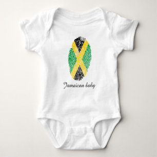 jamaikanische Touch-Fingerabdruckflagge Baby Strampler