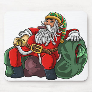 jamaikanische Weihnachtsfeier rasta santa claus ra Mousepad