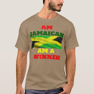 jamaikanischer Gewinner Motivation Flagge Souvenir T-Shirt