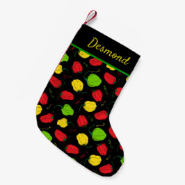 Jamaikanischer Koch Caribbean Scotch Bonnet Chili Kleiner Weihnachtsstrumpf