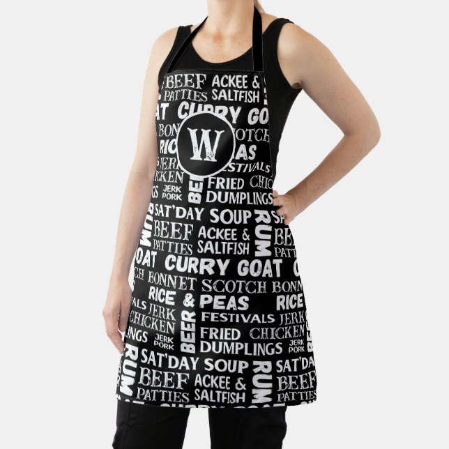 Jamaikanischer Koch Mit Monogramm Küche Schürze (InSitu)