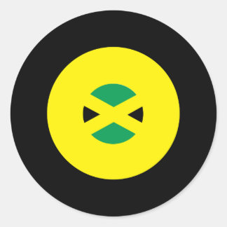 Jamaikanischer Mod-Round-Sticker Runder Aufkleber