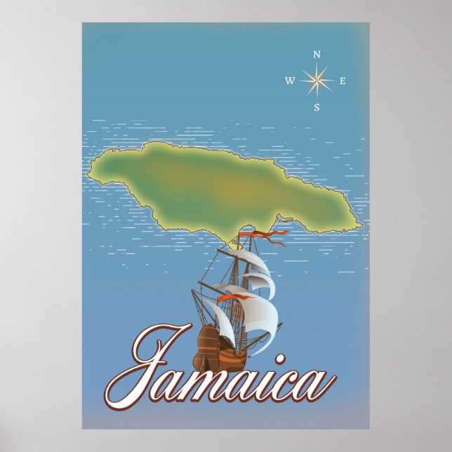 Jamaikanischer Reiseplan Poster (Vorne)