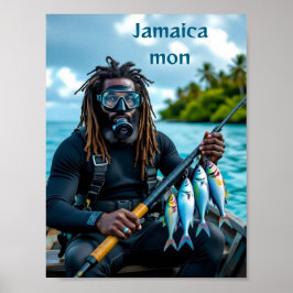 jamaikanischer Speerfischer Poster