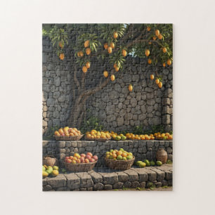 jamaikanischer Straßen-Mango-Stand Puzzle