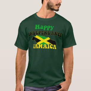 Jamaikanischer Unabhängigkeitstag Jamaika Karte un T-Shirt