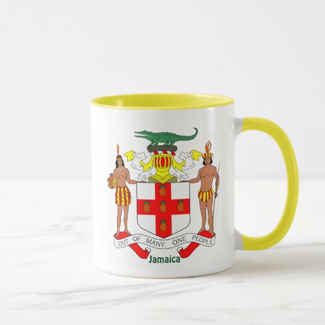Jamaikanischer Wappen und Anthem Tasse (Rechts)