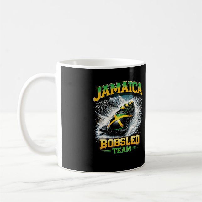 Jamaikanisches Bobteam Kaffeetasse (Links)