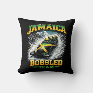 Jamaikanisches Bobteam Kissen