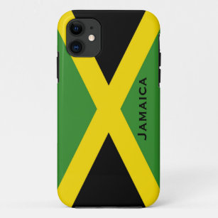 Jamaikanisches Flaggen-Schwarz-Grün-Gelb Jamaika iPhone 11 Hülle