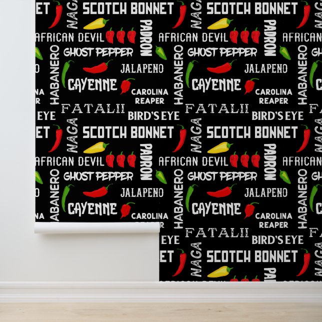 Jamaikanisches Restaurant Spicaler Chili Pepper Pa Tapete (Anwendung)