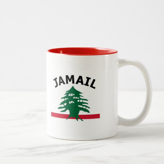 Jamail Familien-Tasse - Rot Zweifarbige Tasse (Rechts)