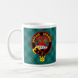"Jamais Arrière" Ancient Douglas Tartan Tasse