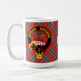 "Jamais Arrière" Red Douglas Tartan Tasse