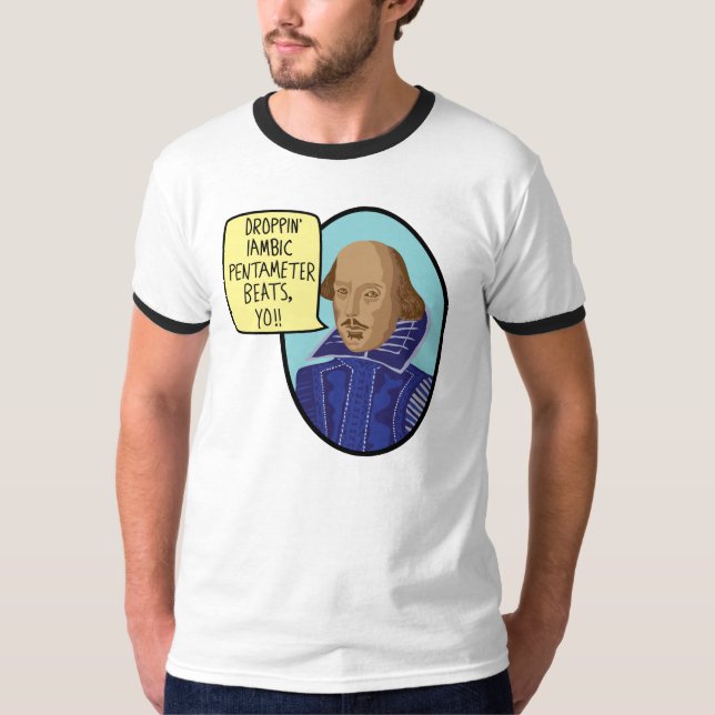 Jambischer Pentameter-Schläge T-Shirt (Vorderseite)