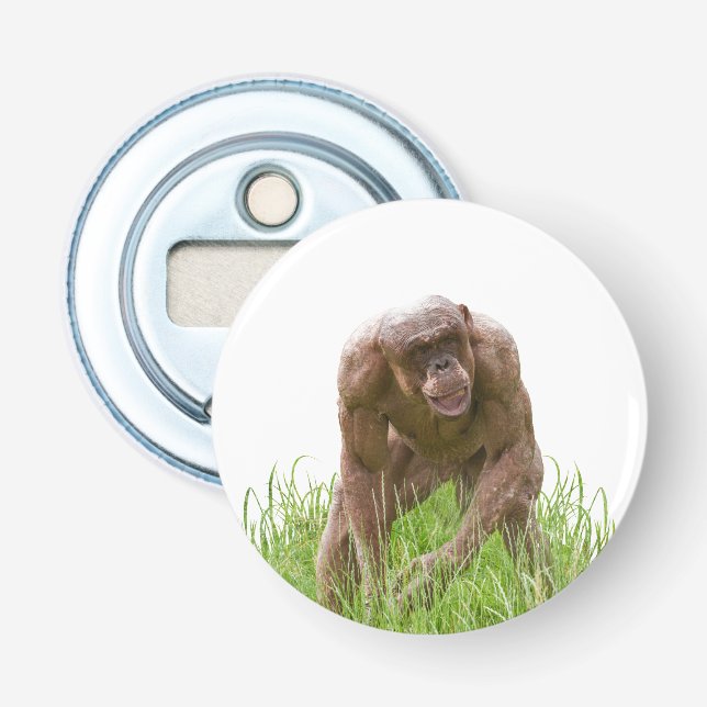 Jambo Der einzigartige haarlose Chimp Flaschenöffner (Vorderseite)