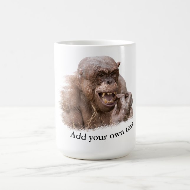 Jambo der haarlose Chimp Kaffeetasse (Mittel)