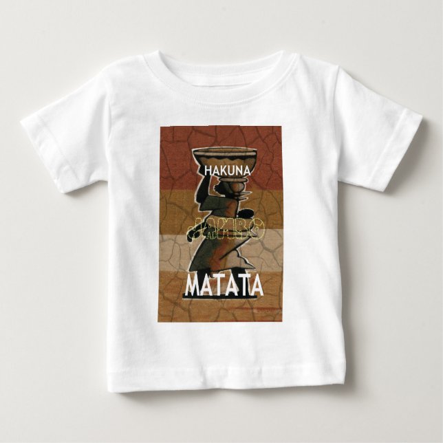 Jambo Habari Hakuna Matata. Baby T-shirt (Vorderseite)