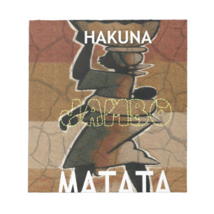 Jambo Habari Hakuna Matata. Notizblock
