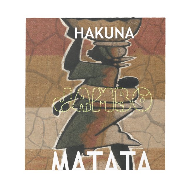 Jambo Habari Hakuna Matata. Notizblock (Vorderseite)