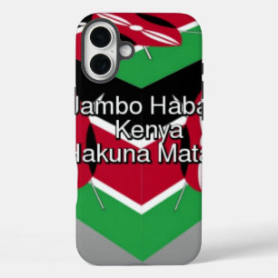 Jambo Habari! Kenya Hakuna Matata iPhone 16 Plus Hülle