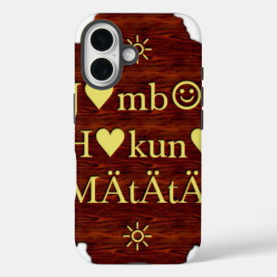 Jambo Hakuna Matata: African Art Print/Graphic iPhone 16 Hülle