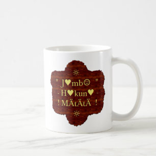 Jambo Hakuna Matata: African Art Print/Graphic Kaffeetasse