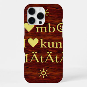 Jambo Hakuna Matata: Afrikanischer Kunstdruck/Graf iPhone 16 Pro Max Hülle