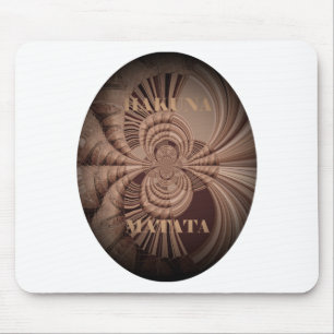 Jambo Hakuna Matata Kenya Giraffe Safari Woven Mousepad