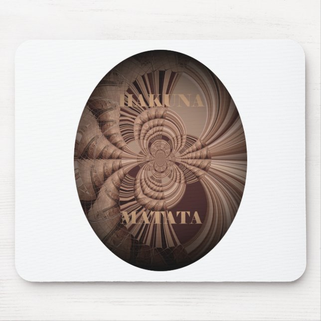 Jambo Hakuna Matata Kenya Giraffe Safari Woven Mousepad (Vorne)