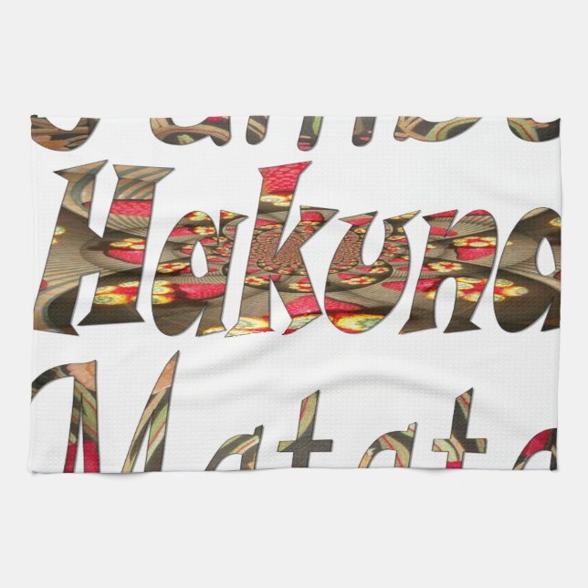 Jambo! Hakuna Matata Küchentuch (Horizontal)