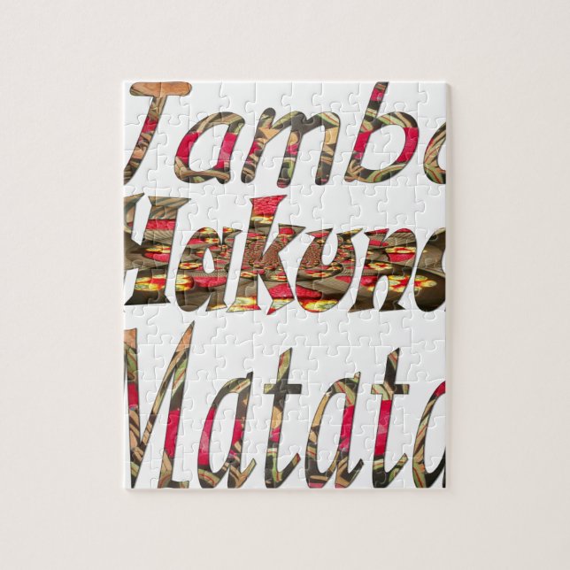 Jambo! Hakuna Matata Puzzle (Vertikal)
