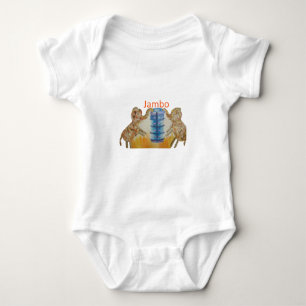 Jambo Jumbo Afrikanische Kinder Elefanten Kunstdru Baby Strampler
