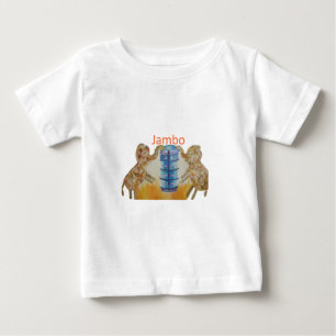 Jambo Jumbo Afrikanische Kinder Elefanten Kunstdru Baby T-shirt