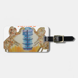 Jambo Jumbo Afrikanische Kinder Elefanten Kunstdru Gepäckanhänger