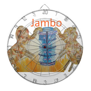 Jambo Jumbo Afrikanischer Kinder Elefanten Kunst D Dartscheibe