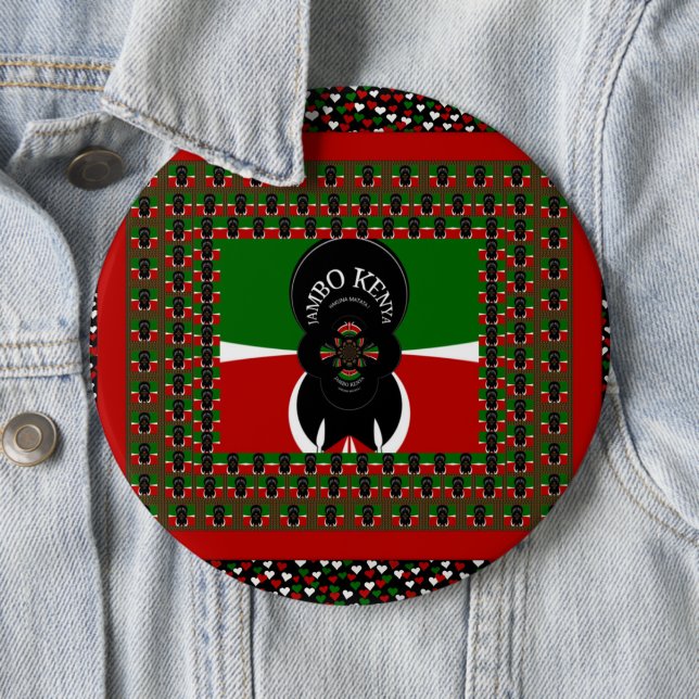 Jambo Kenia Kunstprint Button (Beispiel)