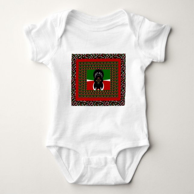Jambo Kenya Art Print Baby Strampler (Vorderseite)
