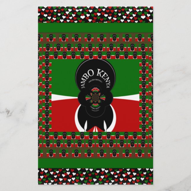 Jambo Kenya Art Print Briefpapier (Vorderseite)