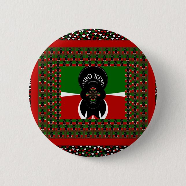 Jambo Kenya Art Print Button (Vorderseite)