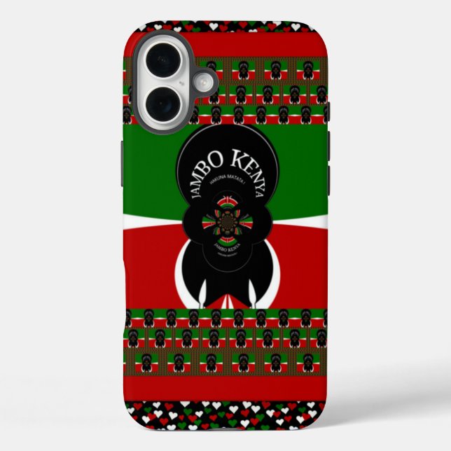 Jambo Kenya Art Print Case-Mate iPhone Hülle (Rückseite)