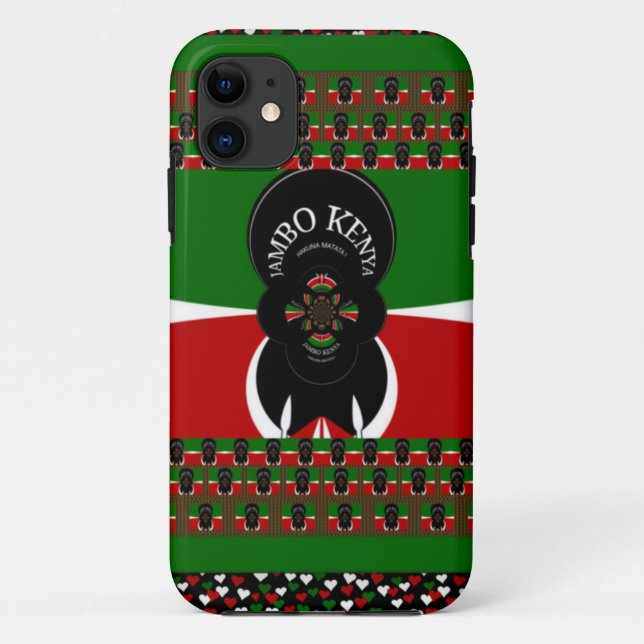 Jambo Kenya Art Print Case-Mate iPhone Hülle (Rückseite)