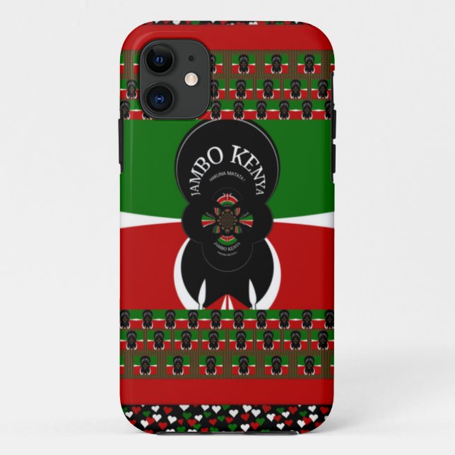 Jambo Kenya Art Print Case-Mate iPhone Hülle (Rückseite)