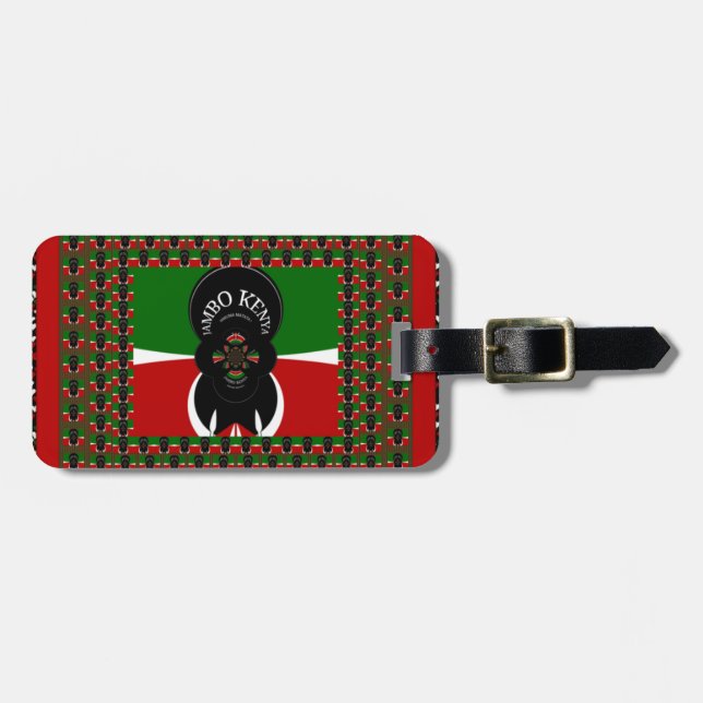 Jambo Kenya Art Print Gepäckanhänger (Vorderseite horizontal)