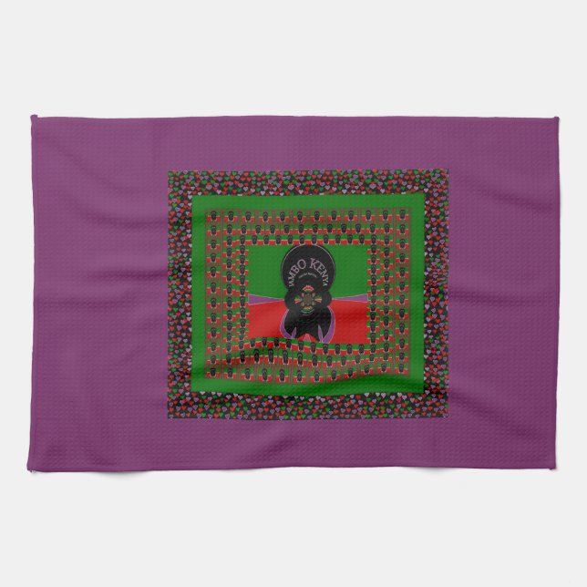 Jambo Kenya Art Print Küchentuch (Horizontal)