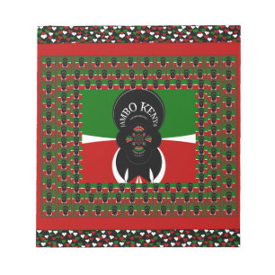 Jambo Kenya Art Print Notizblock