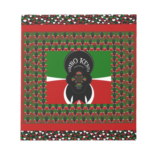 Jambo Kenya Art Print Notizblock (Vorderseite)