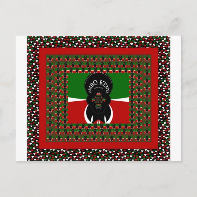 Jambo Kenya Art Print Postkarte (Vorderseite)